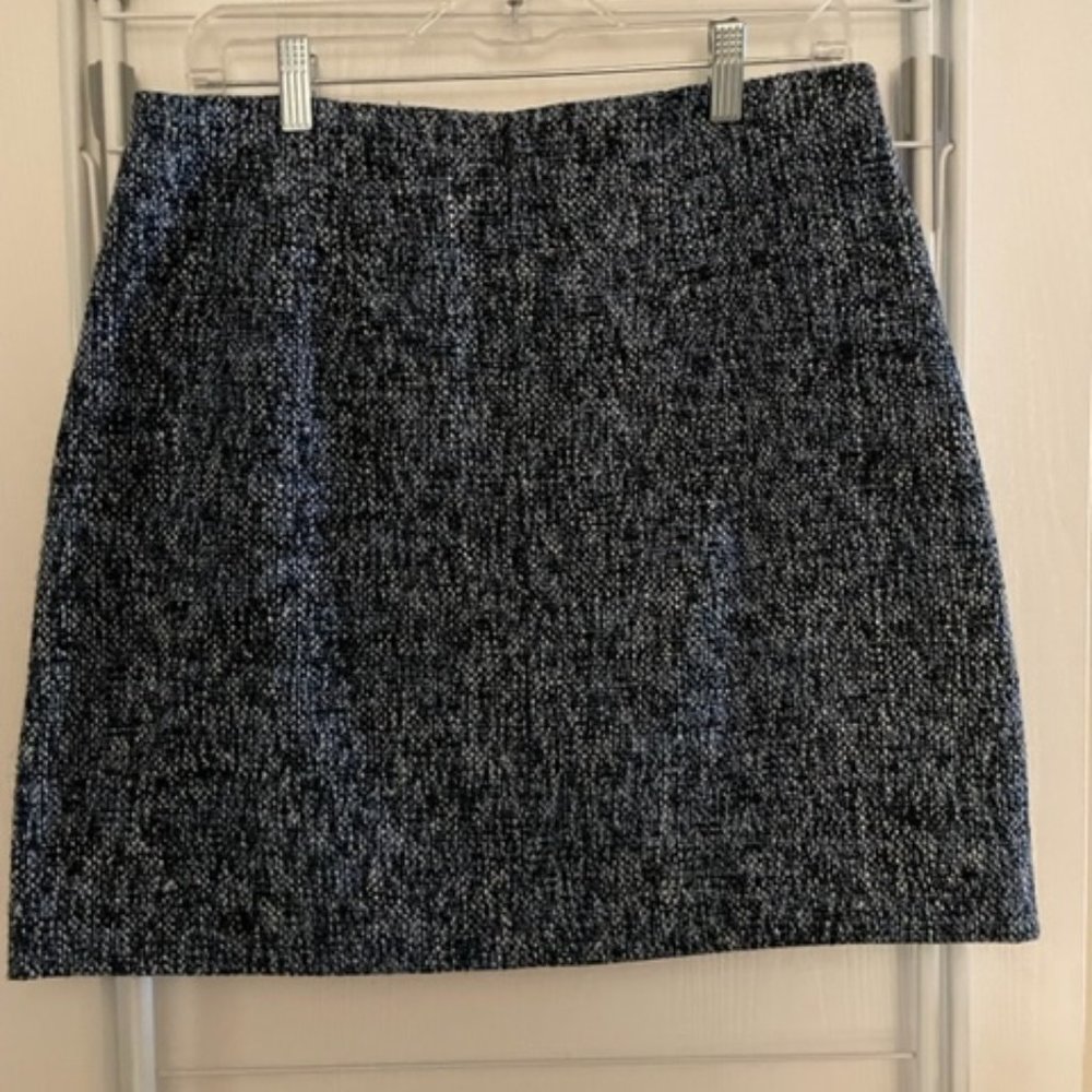 Loft 10 Petite Blue and Black Winter Skirt